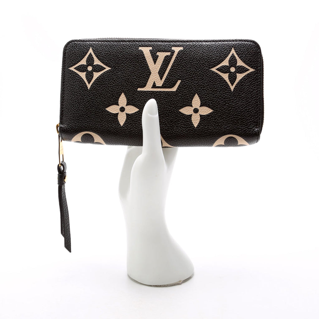 Zippy Wallet Bicolor Empreinte Black/Cream
