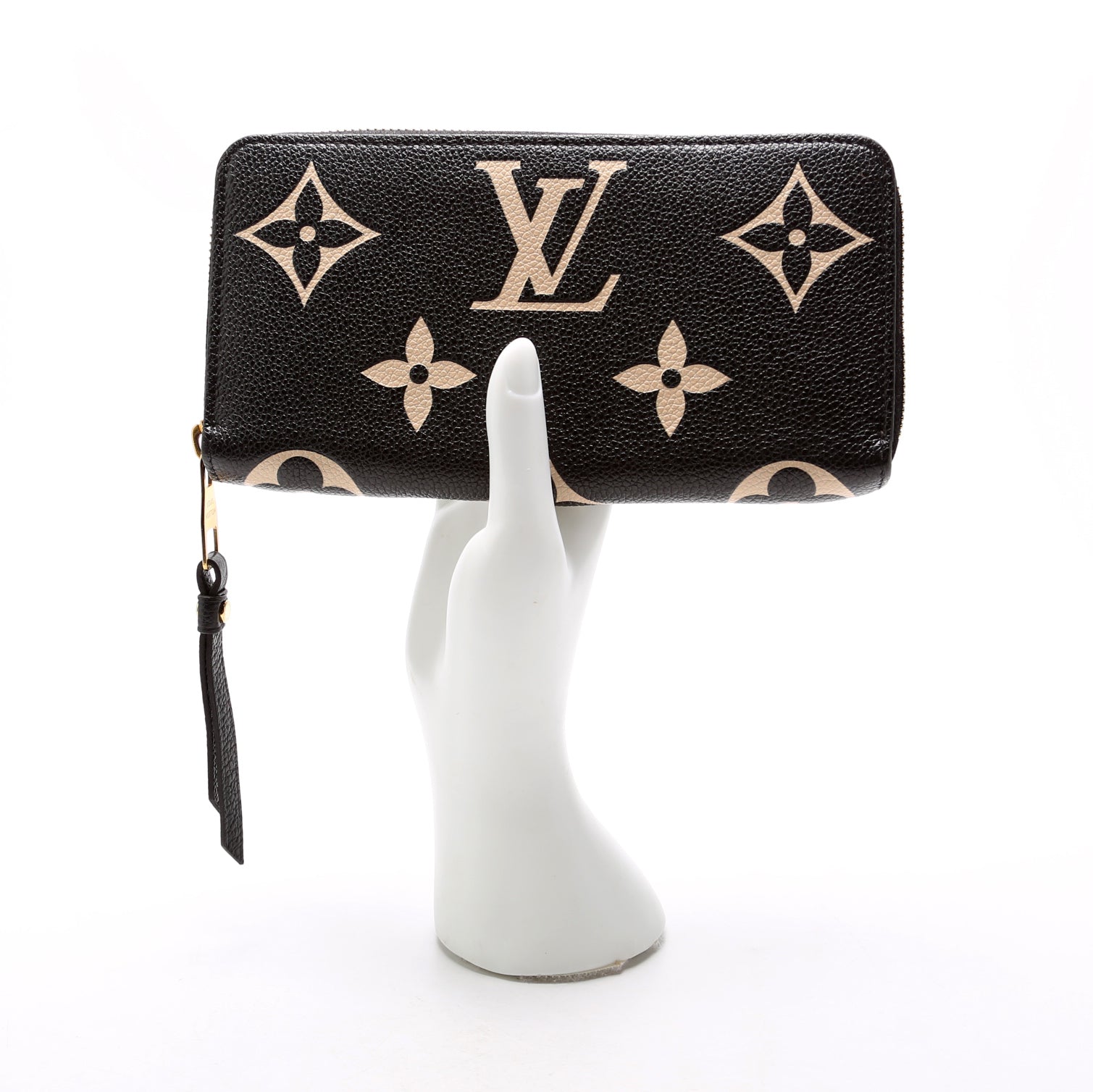 Zippy Wallet Bicolor Empreinte Black/Cream