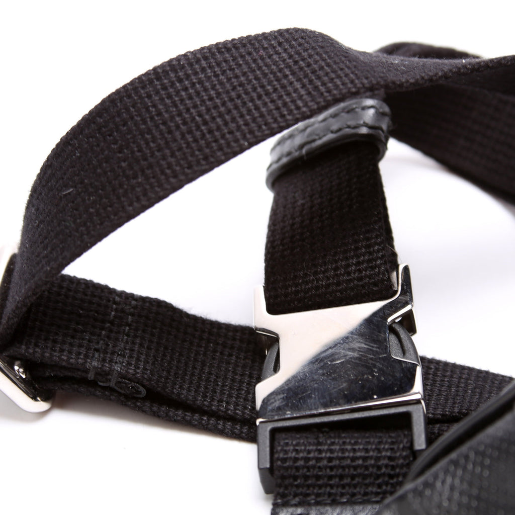 658582 GG Embossed Belt Bag Black