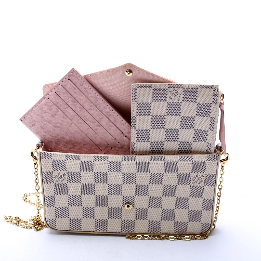 Pochette Felicie Damier Azur