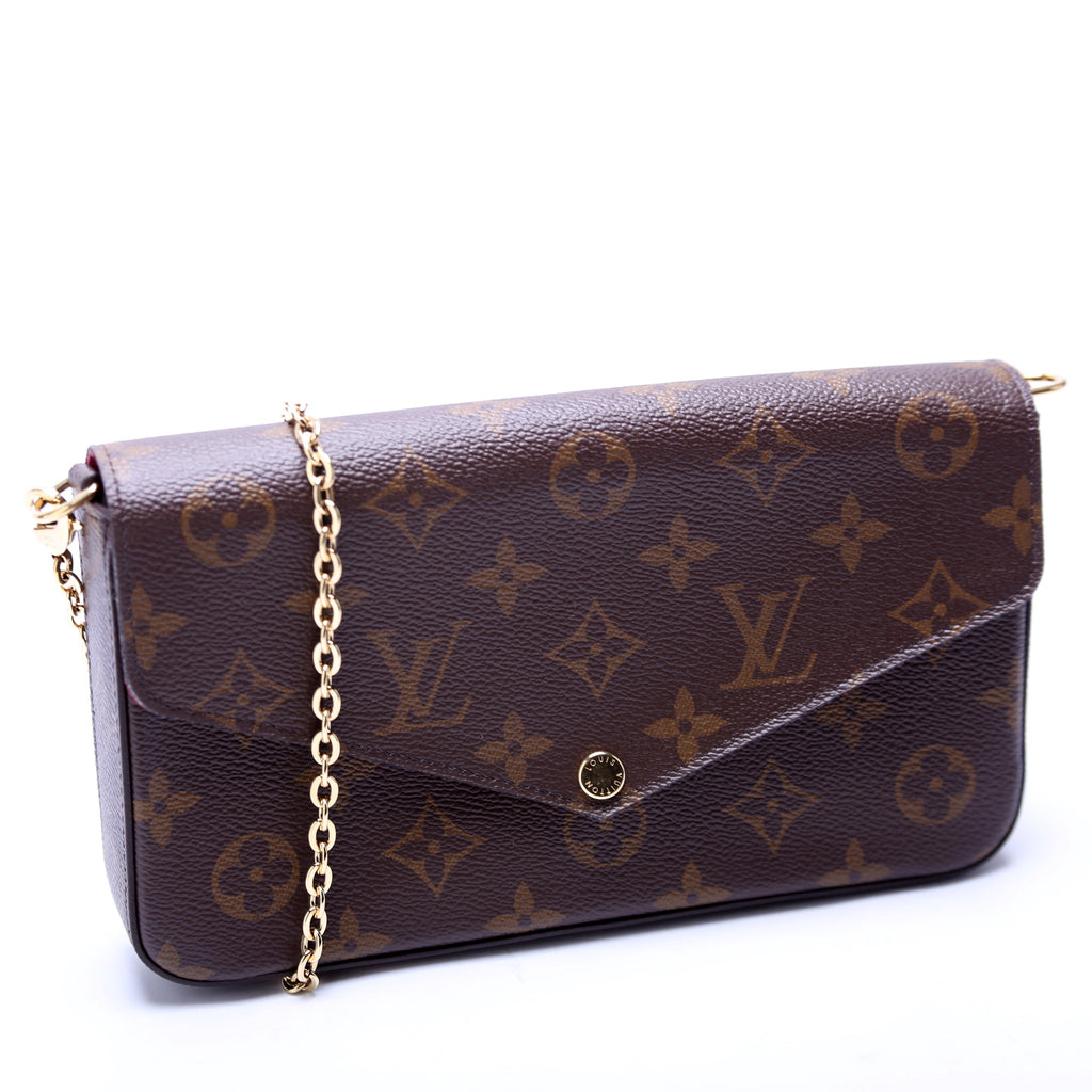Pochette Felicie Monogram Berry