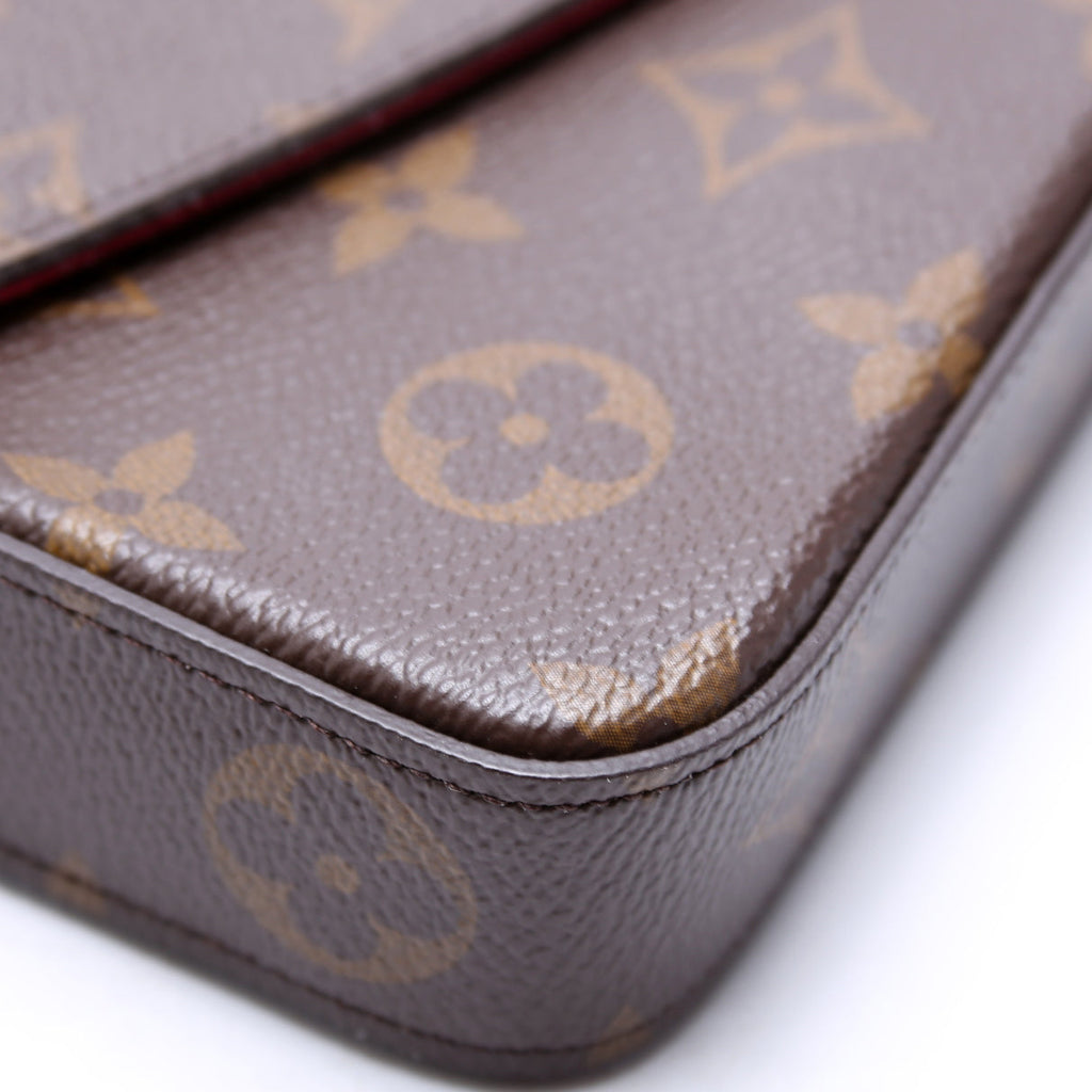 Pochette Felicie Monogram Berry