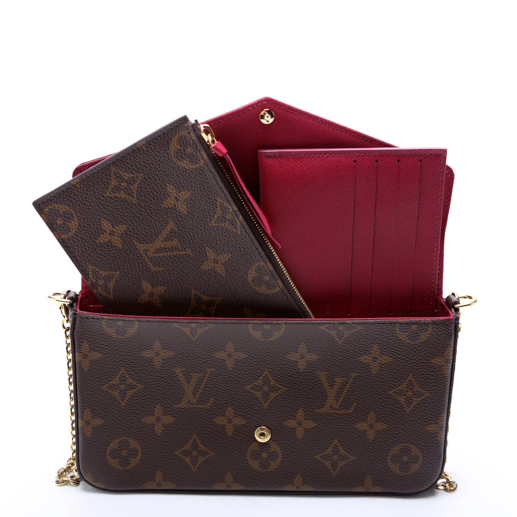 Pochette Felicie Monogram Berry