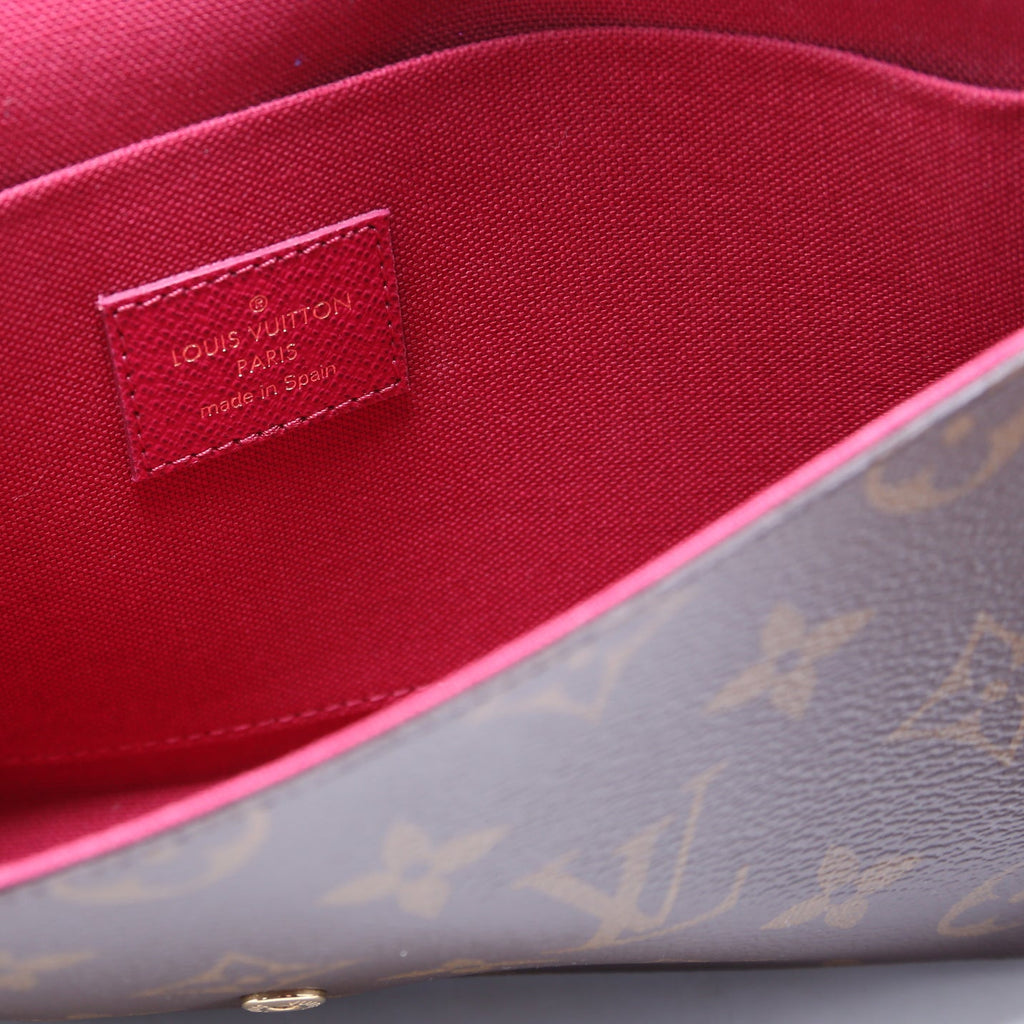 Pochette Felicie Monogram Berry
