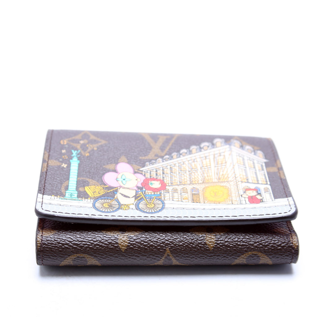 Victorine Wallet 2022 Christmas Animation Monogram Multicolor