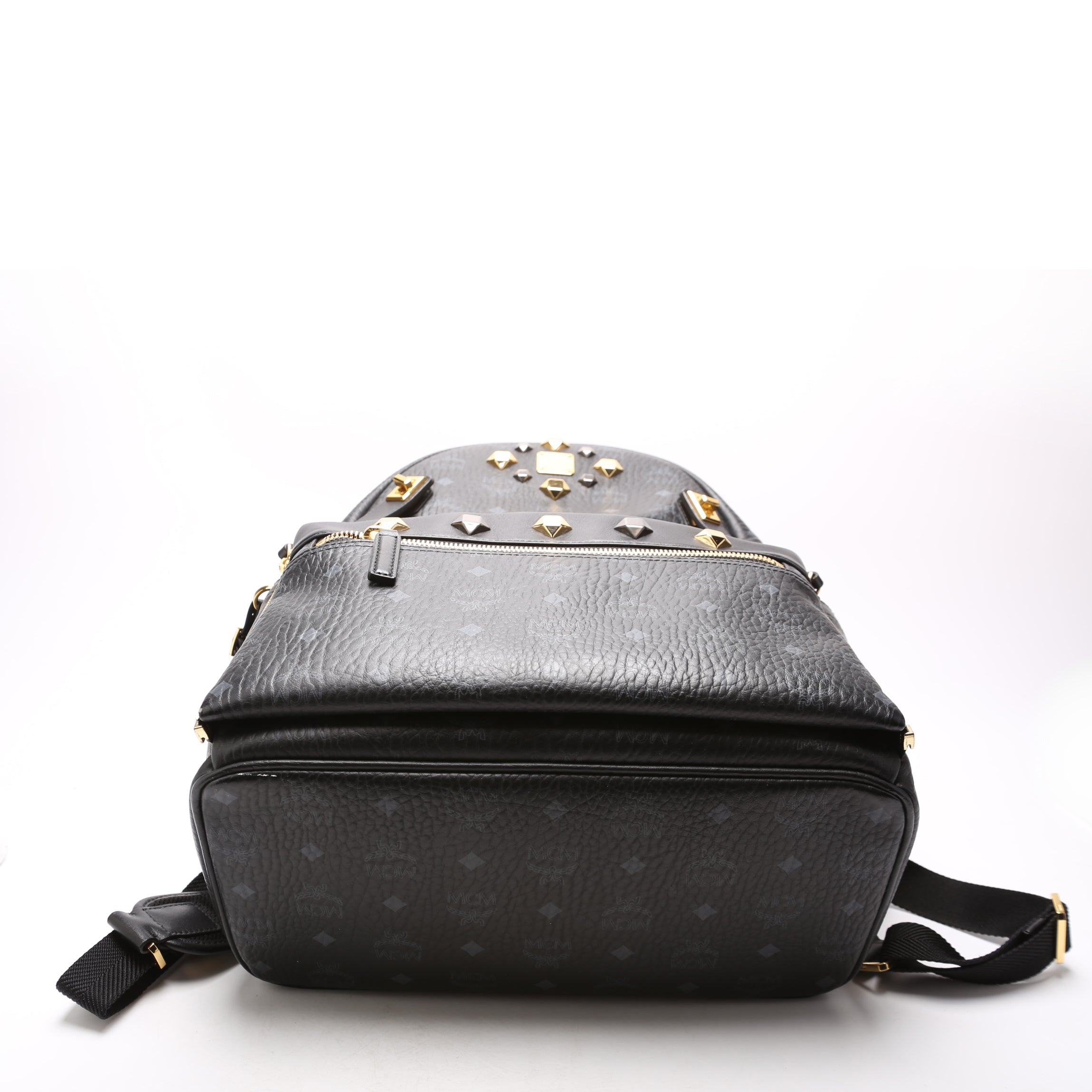 Studded Visetos Medium Dual Stark Backpack Black