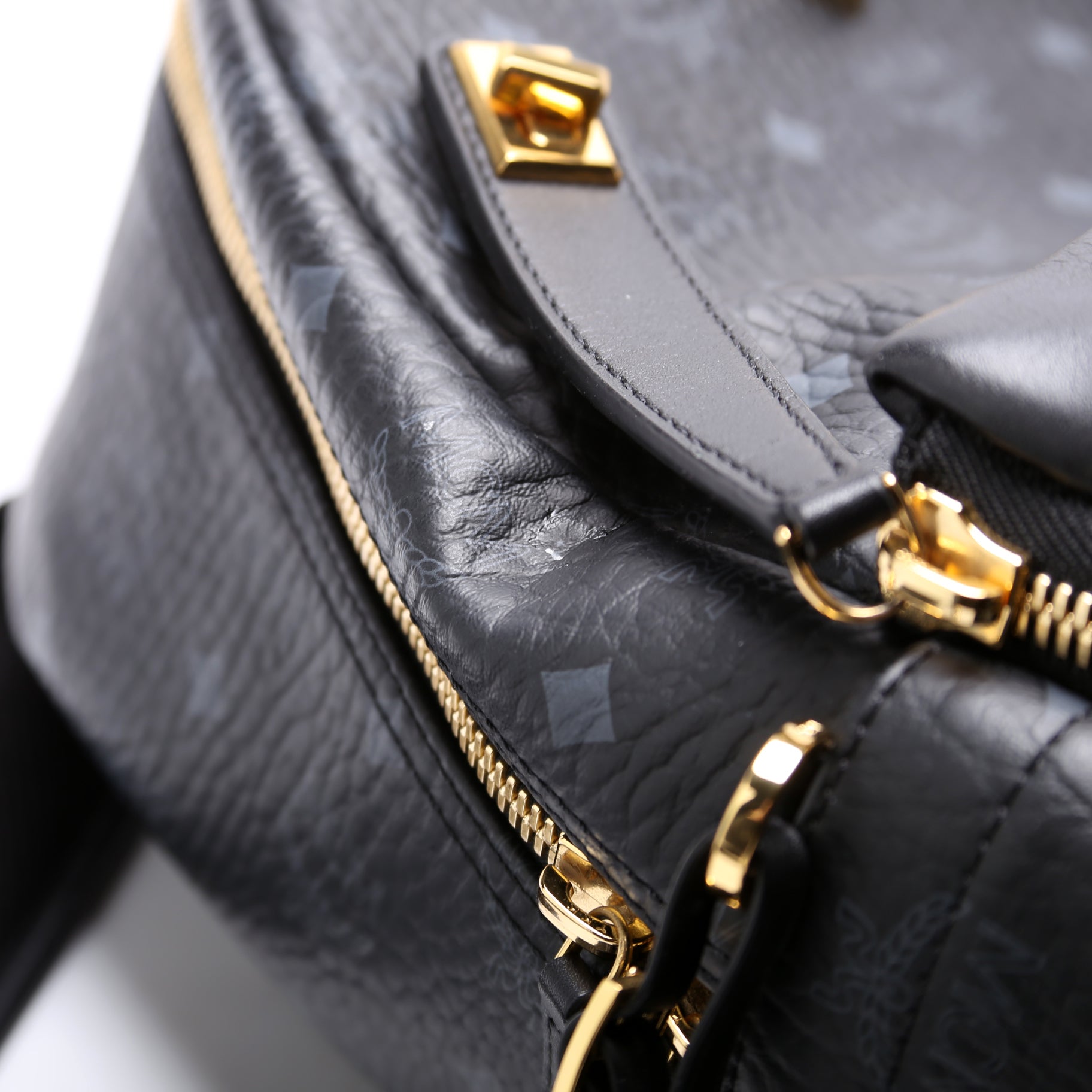 Studded Visetos Medium Dual Stark Backpack Black