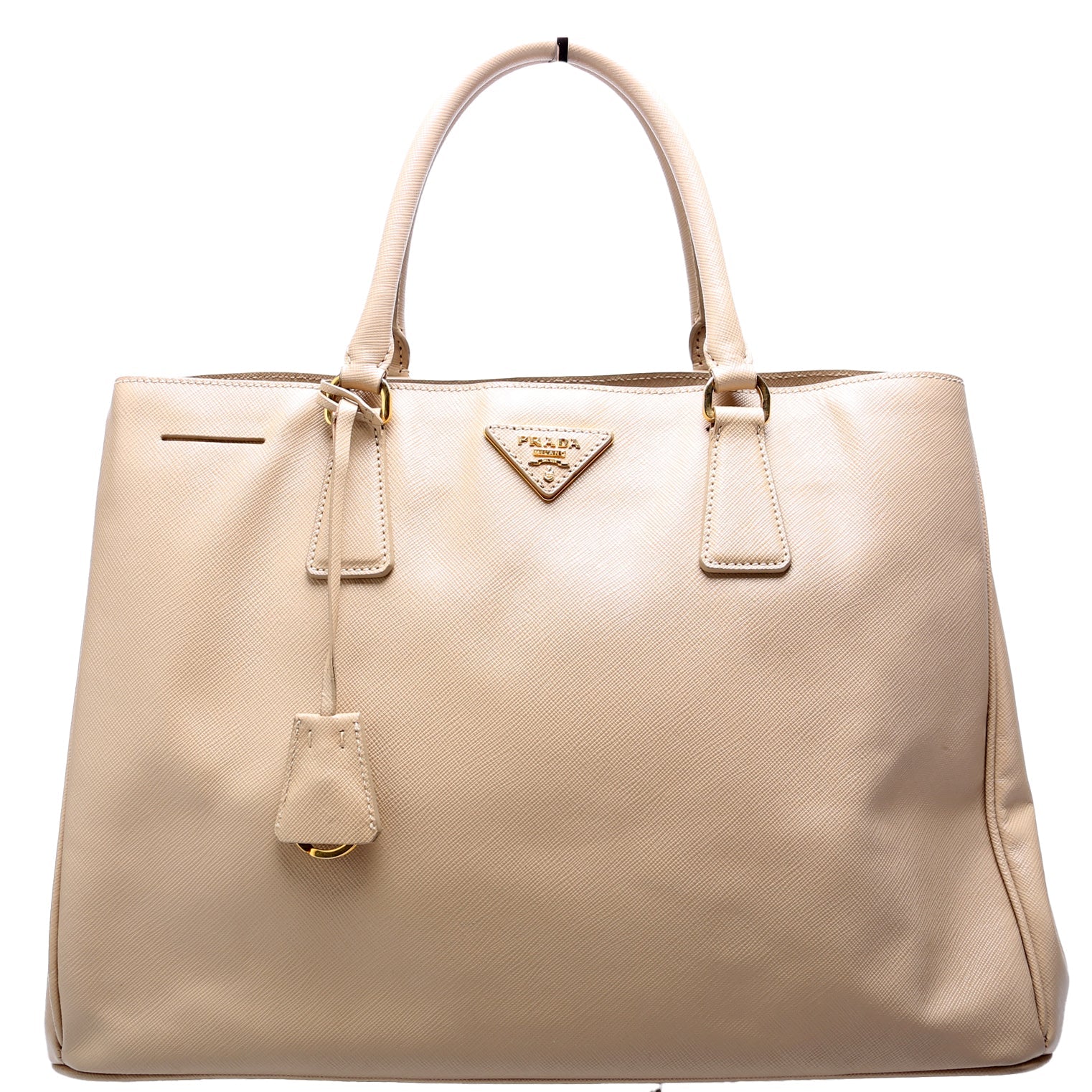 Saffiano Lux Large Tote Beige