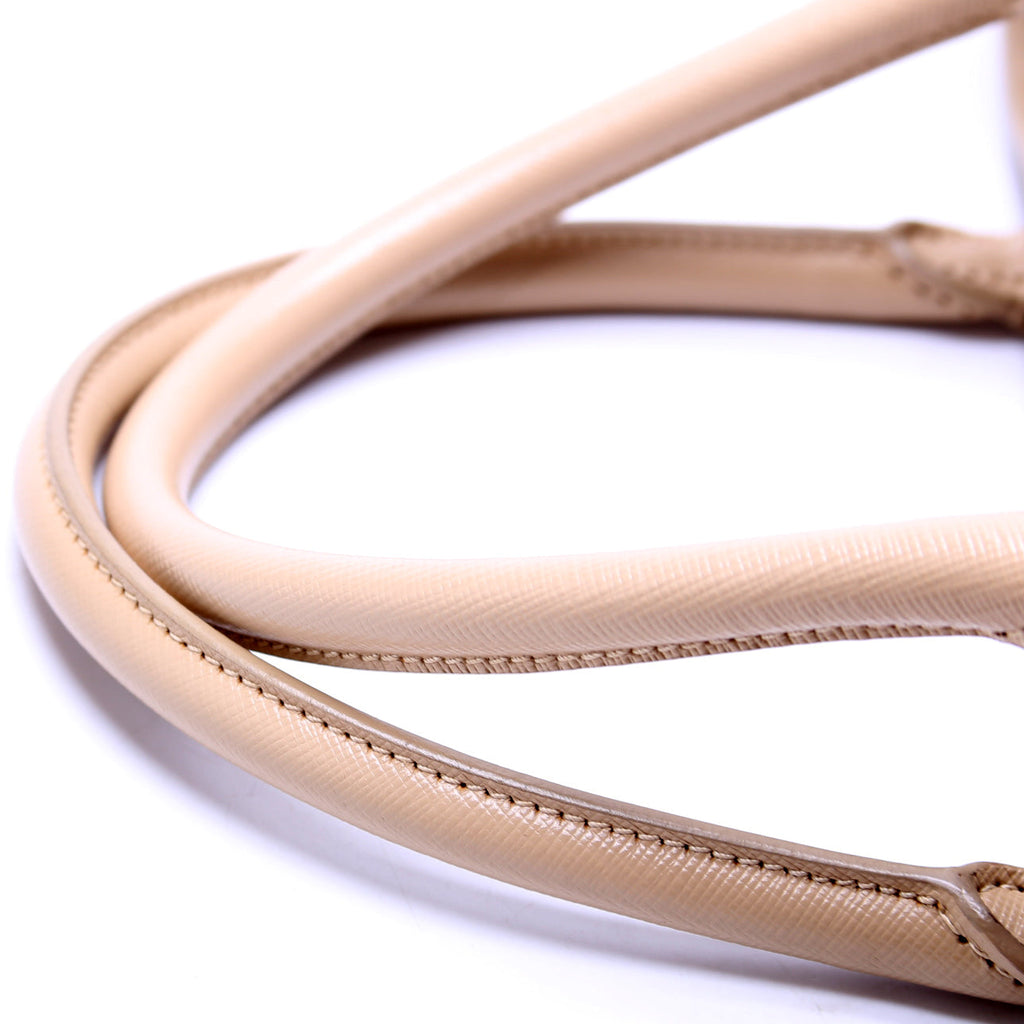 Saffiano Lux Large Tote Beige