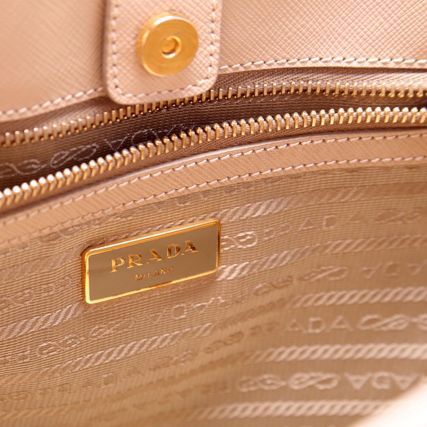 Saffiano Lux Large Tote Beige