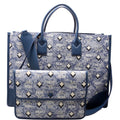 Munchen Jacquard XLarge Tote Blue