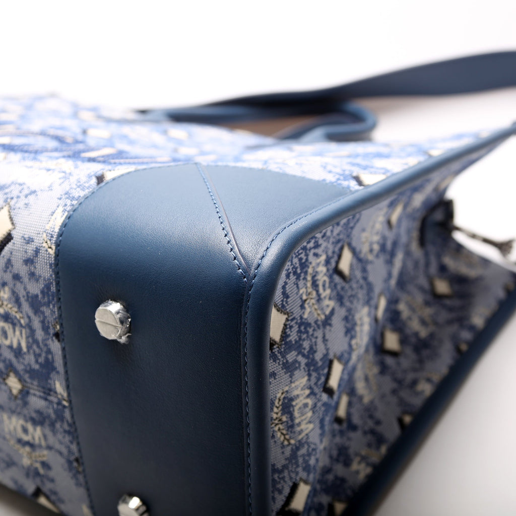 Munchen Jacquard XLarge Tote Blue