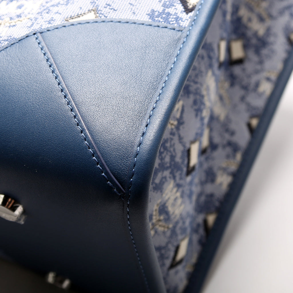 Munchen Jacquard XLarge Tote Blue