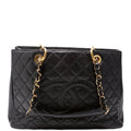 Grand Shopping Tote Caviar