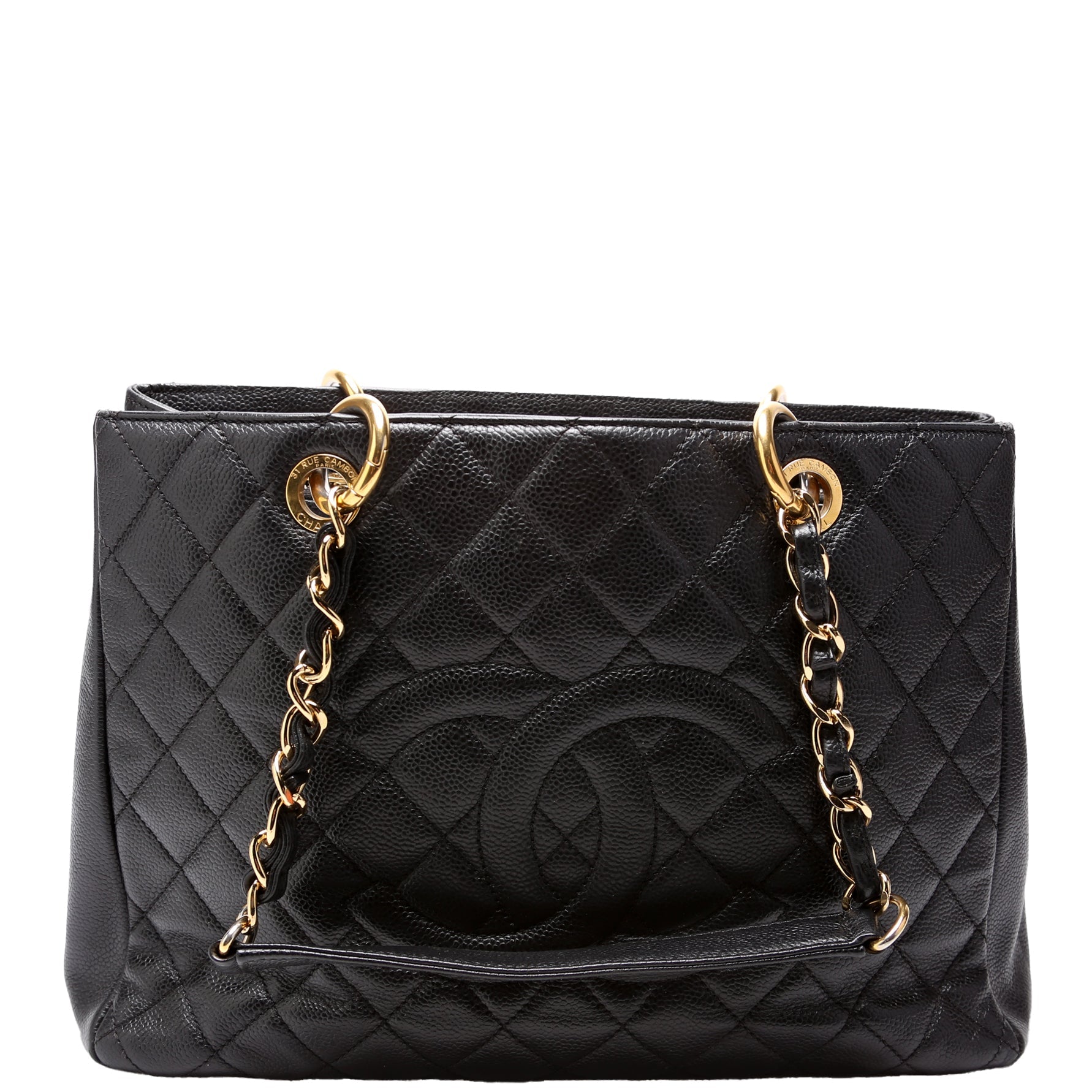 Grand Shopping Tote Caviar
