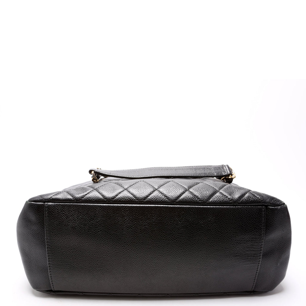 Grand Shopping Tote Caviar
