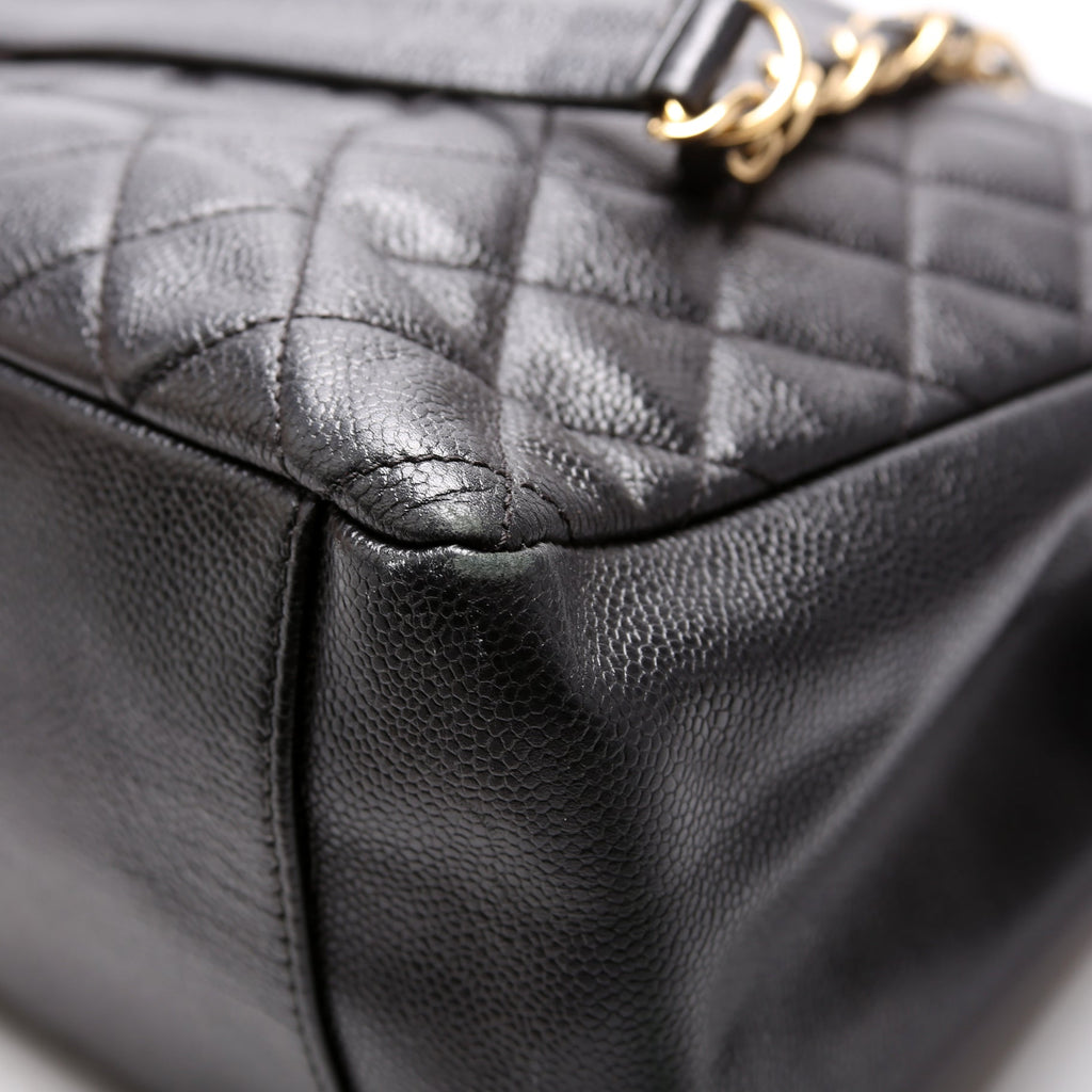 Grand Shopping Tote Caviar