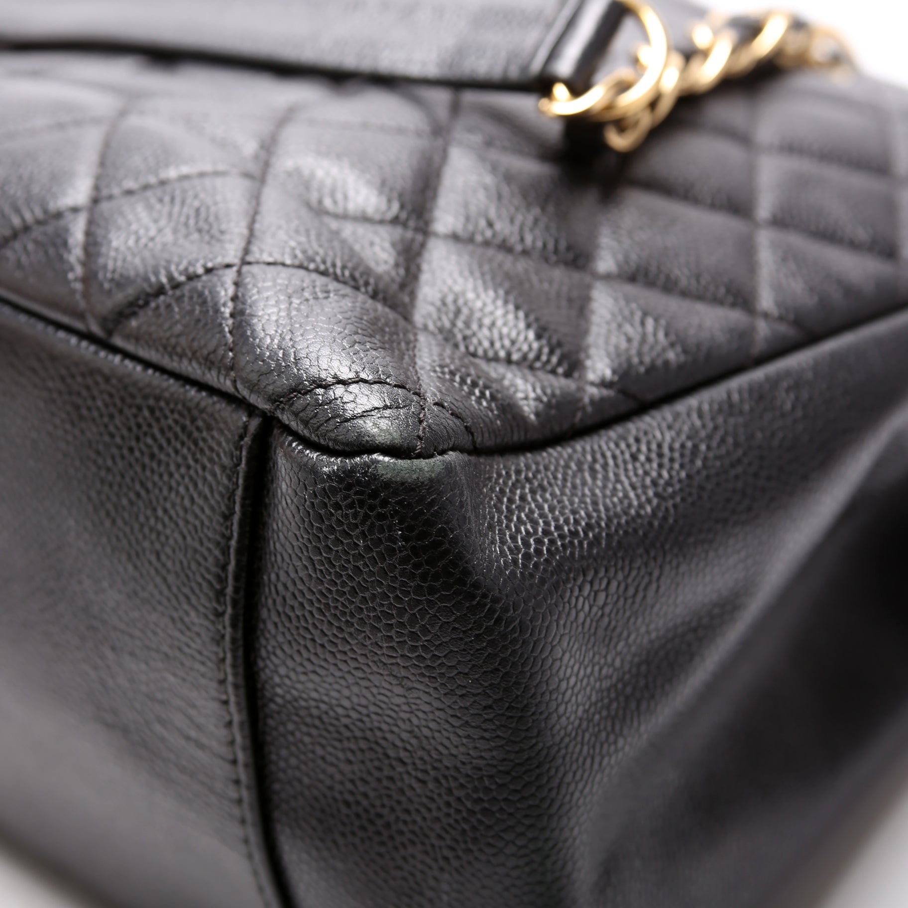 Grand Shopping Tote Caviar
