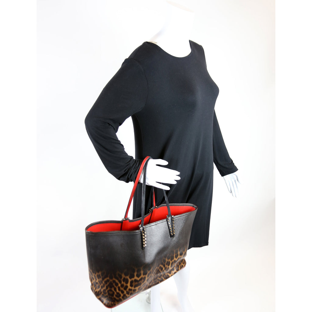 Cabata Tote W/Pouch Degrade Leopard Print