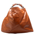 114900 Horsebit Leather Hobo Brown
