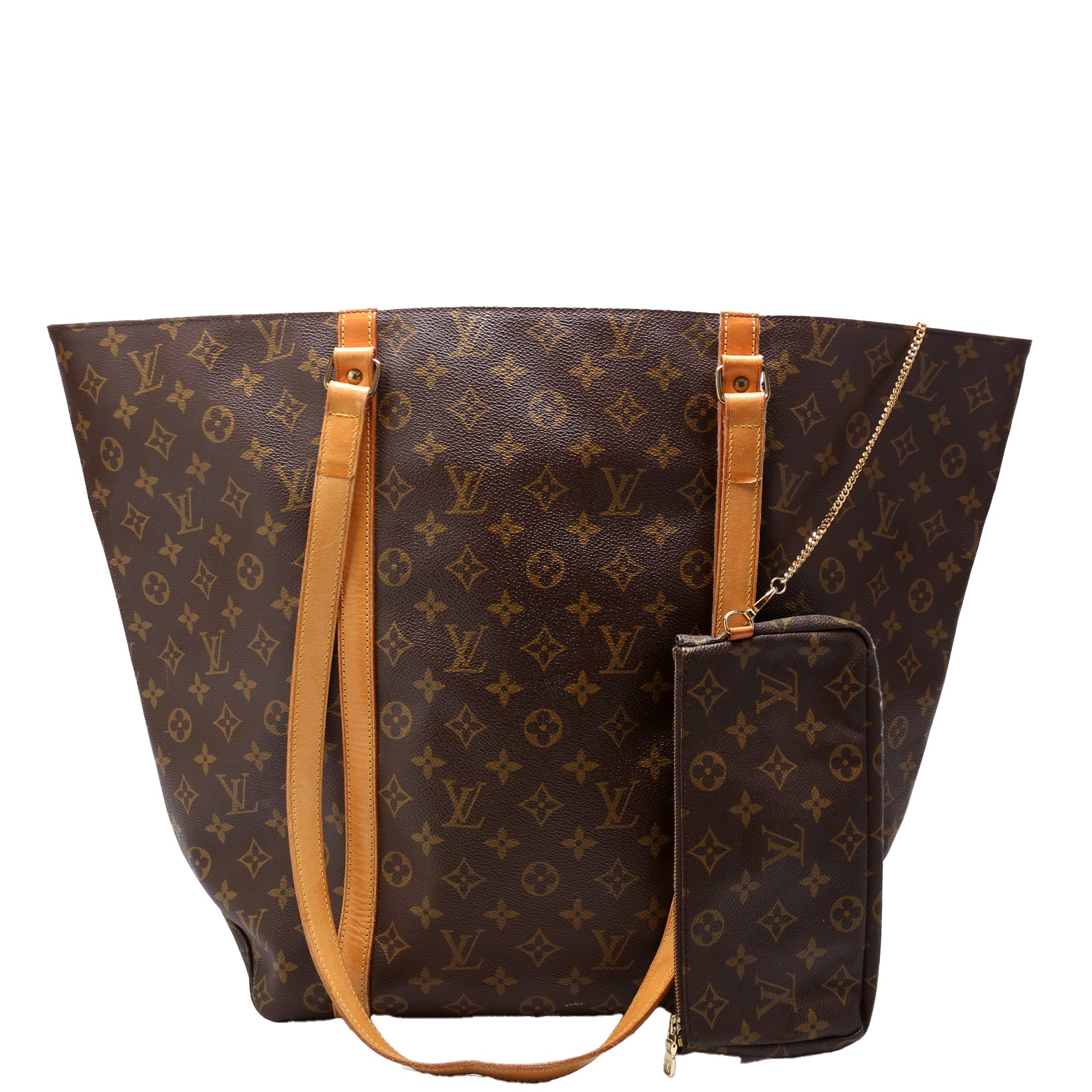 Sac Shopping Tote With Pouch Monogram