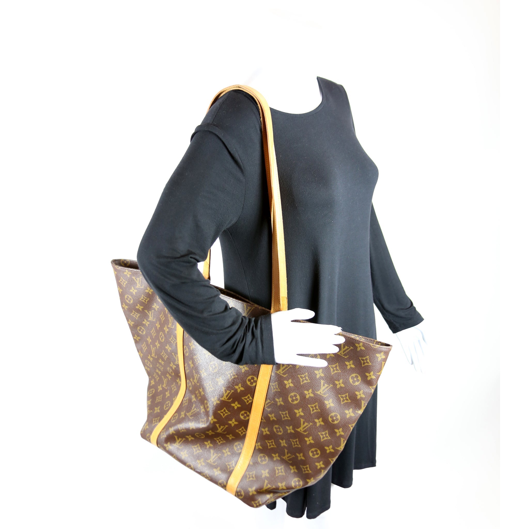 Sac Shopping Tote With Pouch Monogram