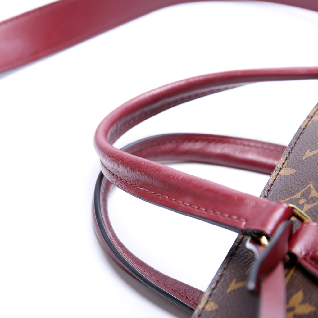 Flower Zipped Tote MM Monogram Berry