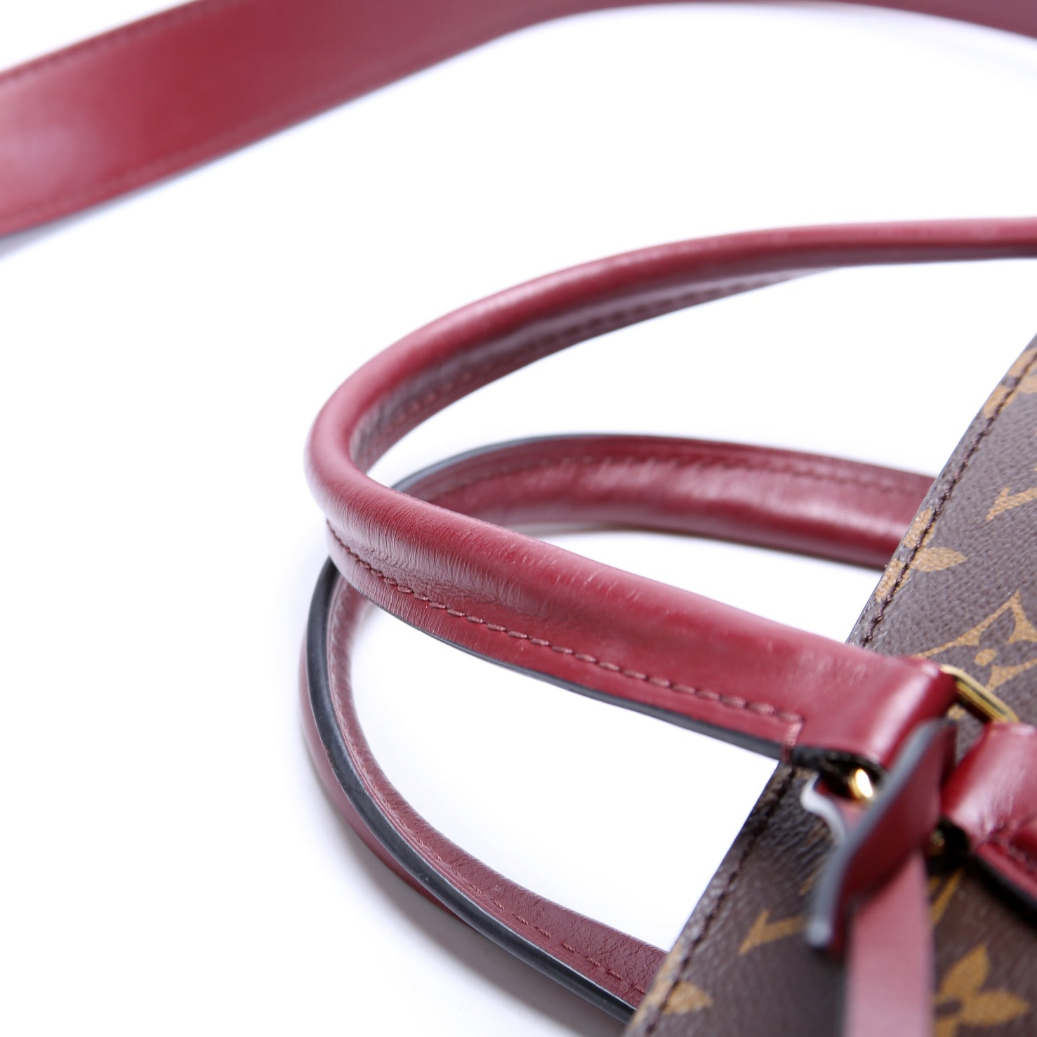 Flower Zipped Tote MM Monogram Berry