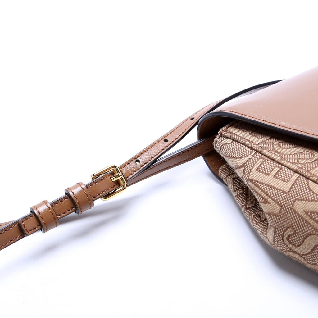 Allover La Medusa Crossbody Brown