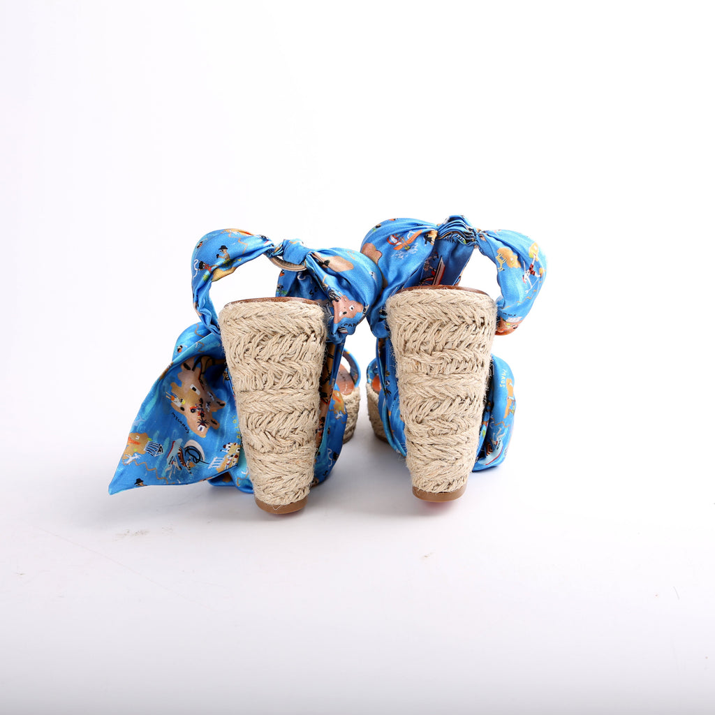 Monica Du Desert Espadrille Wedges Size 40