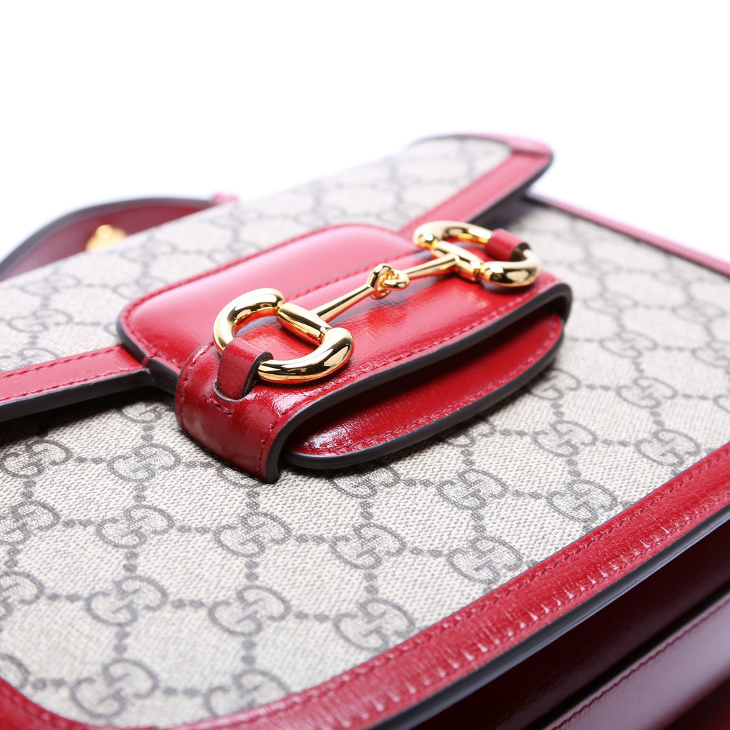 Gucci 602204 Horsebit 1955 Shoulder Bag Red
