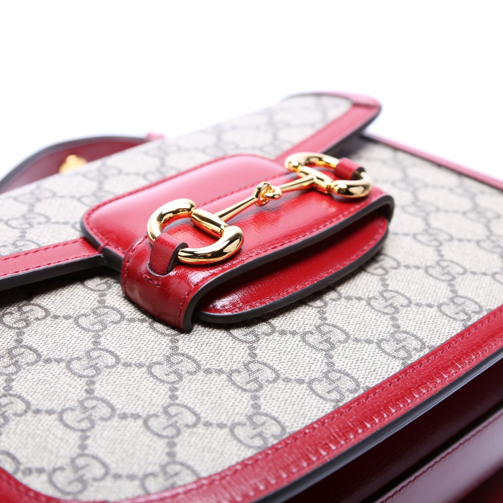 Gucci 602204 Horsebit 1955 Shoulder Bag Red
