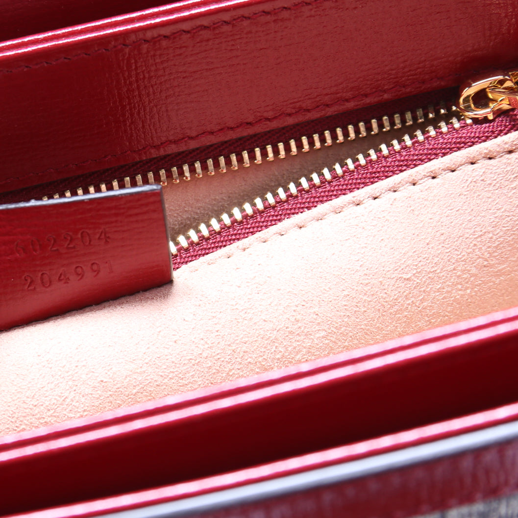 Gucci 602204 Horsebit 1955 Shoulder Bag Red