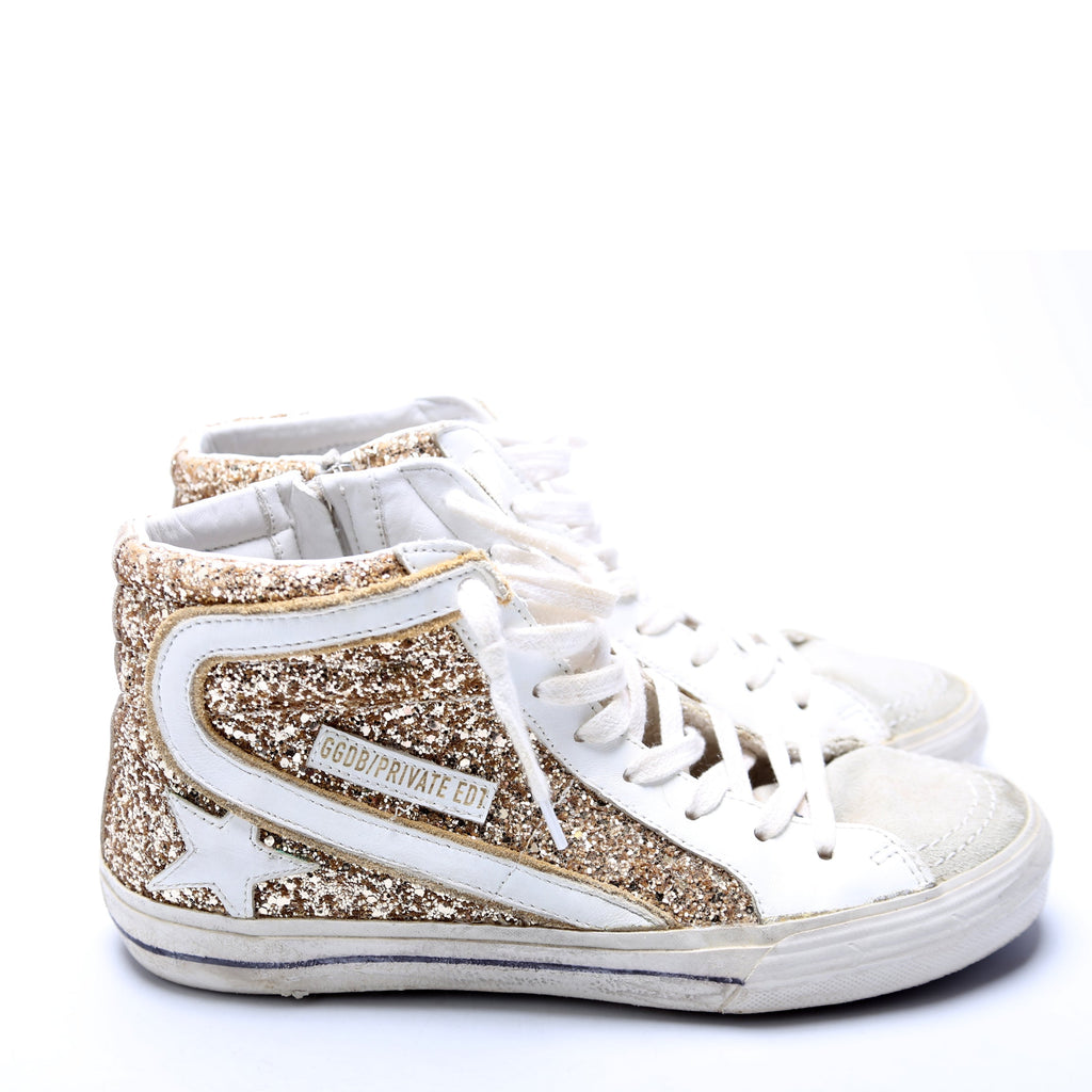 Slide Sneakers Size 39 Gold