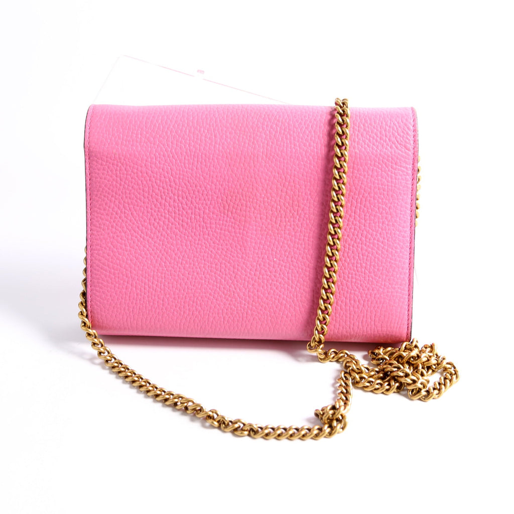 401232 Marmont Chain Wallet Pink