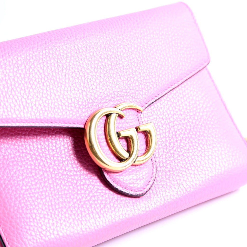 401232 Marmont Chain Wallet Pink