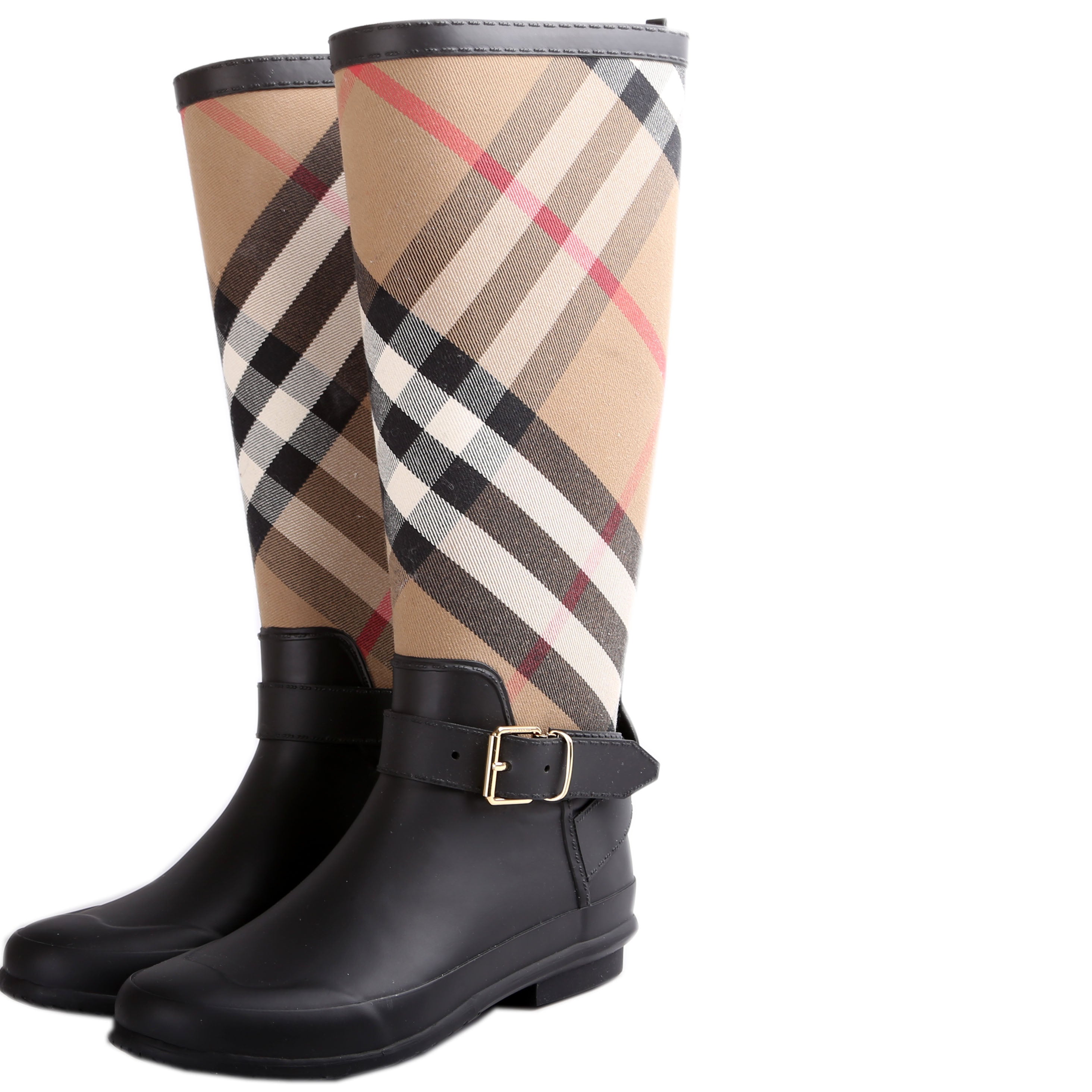 House Check Rainboots Size 36