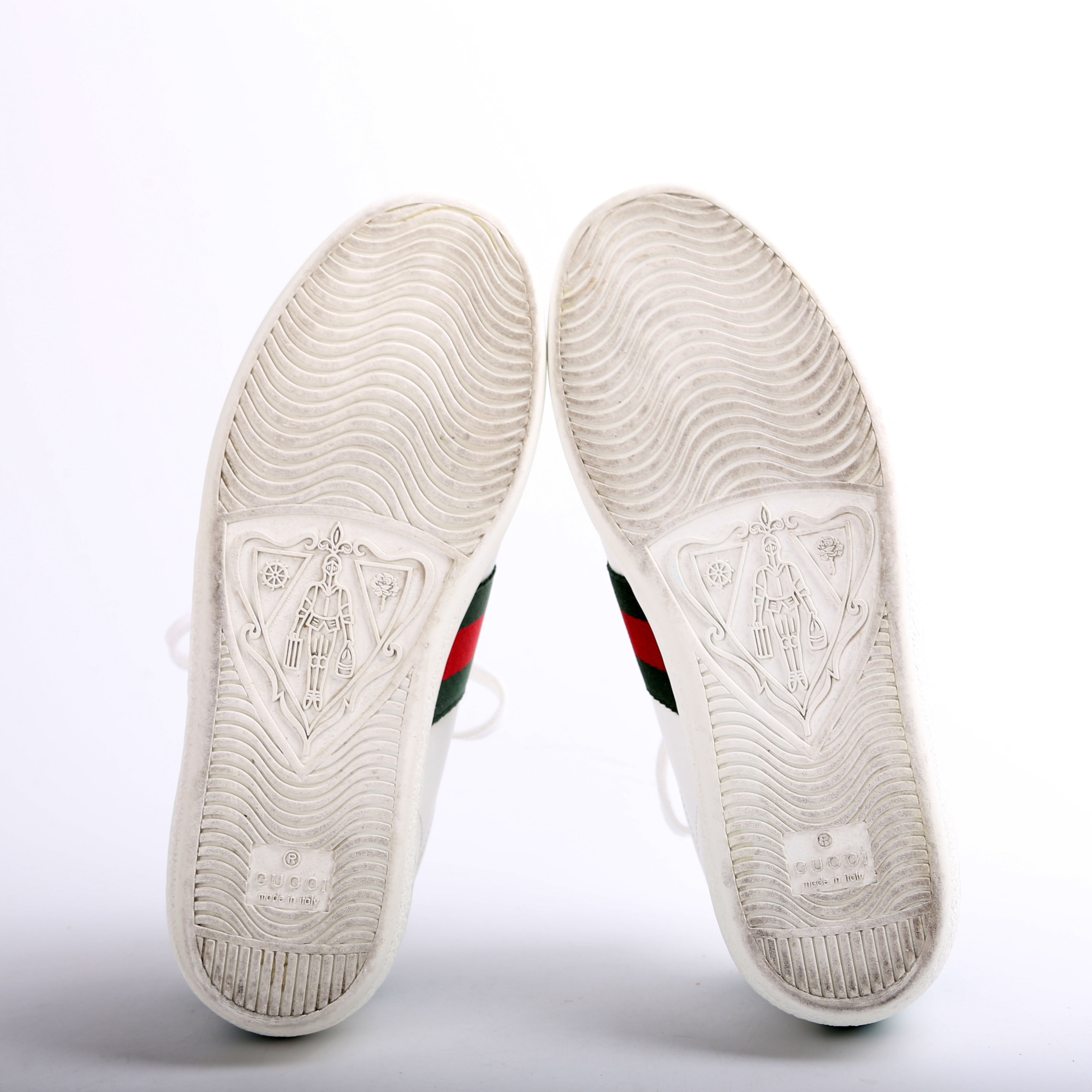 Gucci Ace Web Pig/Kitten Sneakers Size 34.5