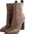 Mini Mono Silhouette Ankle Boots Size 36.5