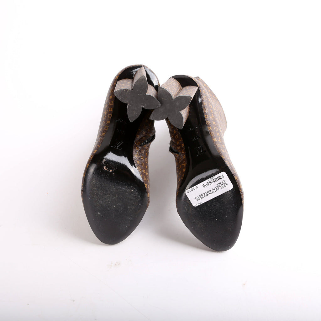 Mini Mono Silhouette Ankle Boots Size 36.5