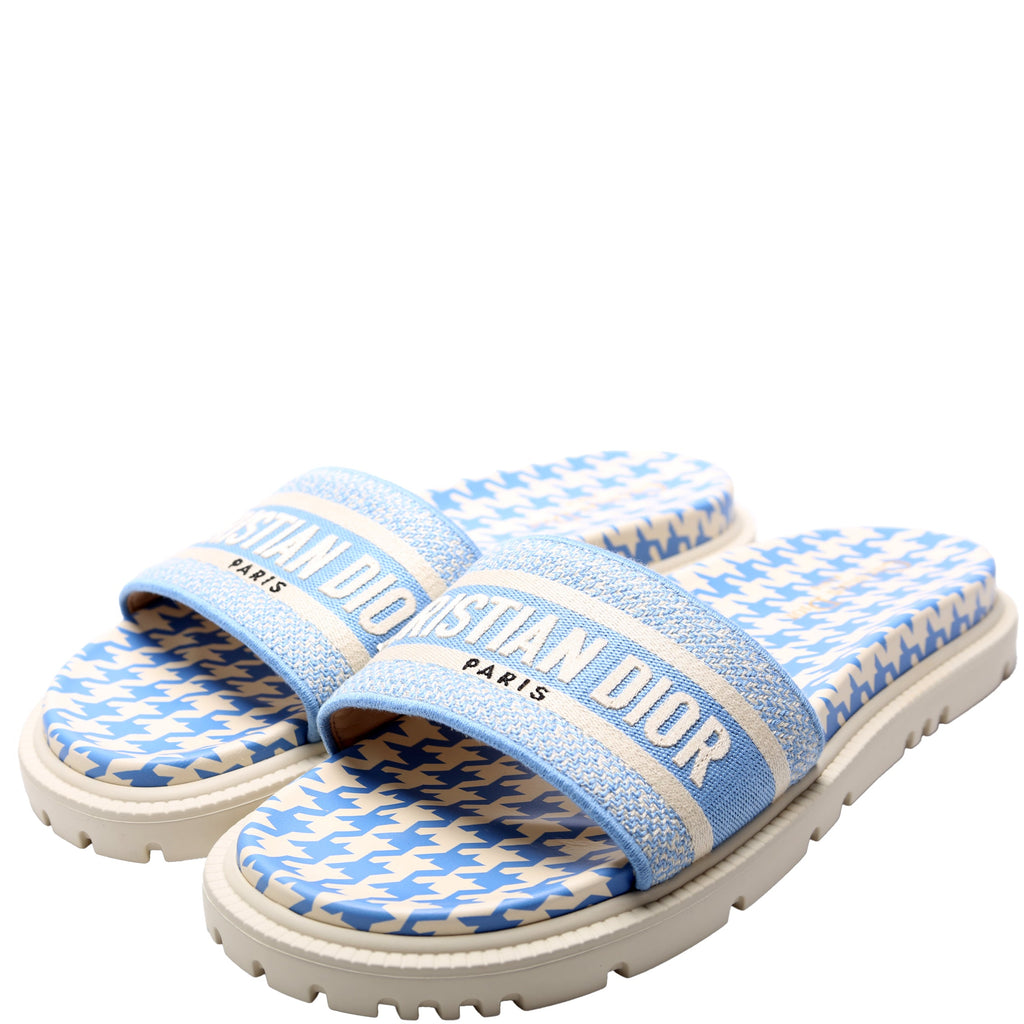 Houndstooth Dway Slides Size 42