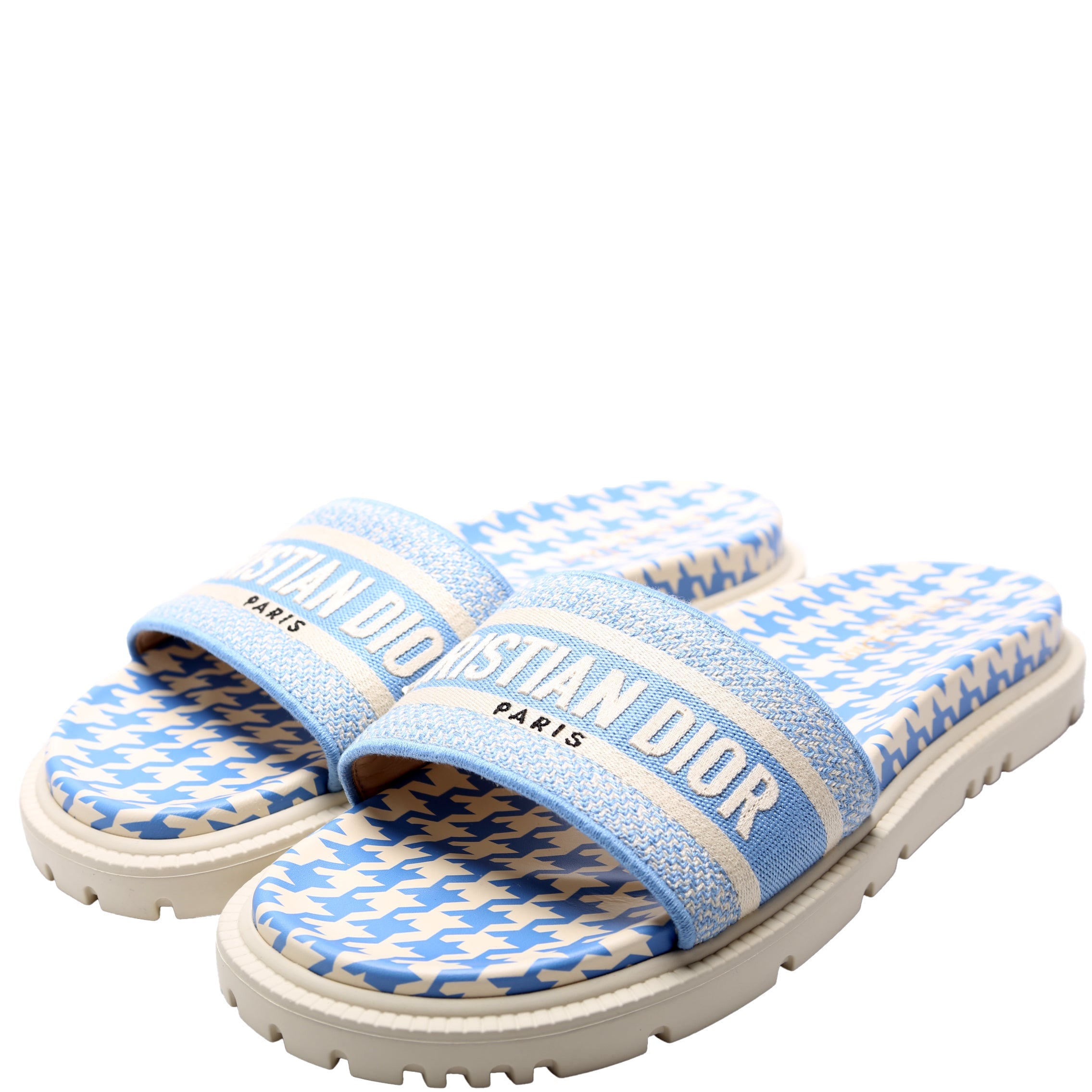 Houndstooth Dway Slides Size 42