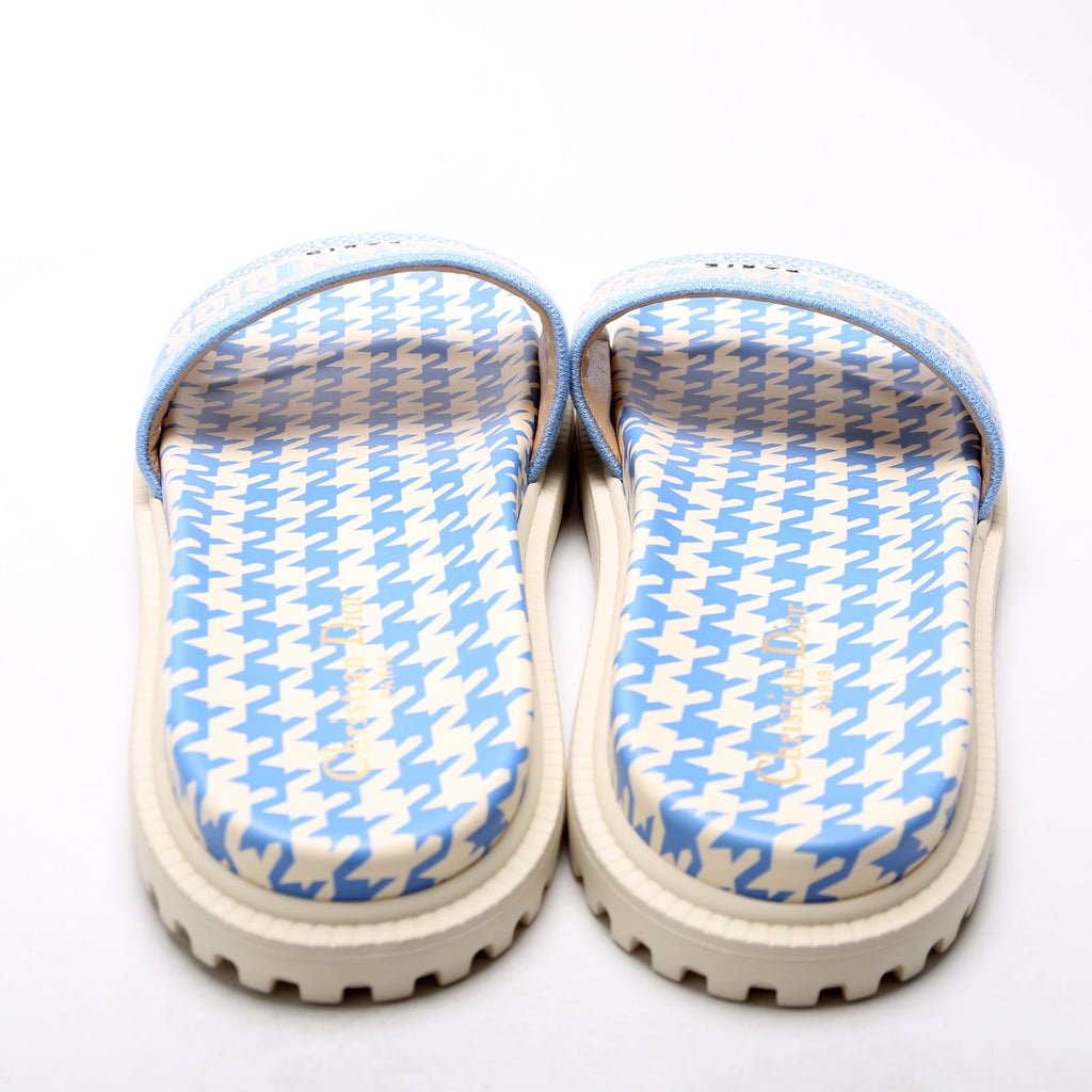 Houndstooth Dway Slides Size 42