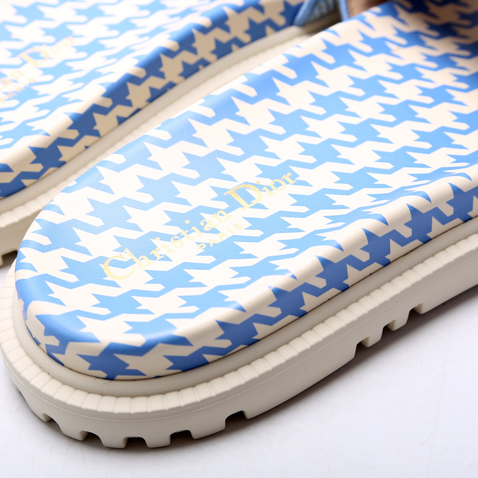 Houndstooth Dway Slides Size 42