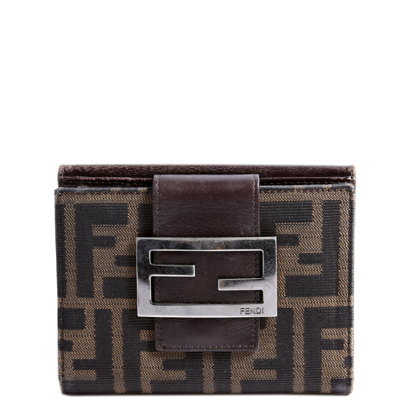 8M0035 Zucca Compact Wallet Brown
