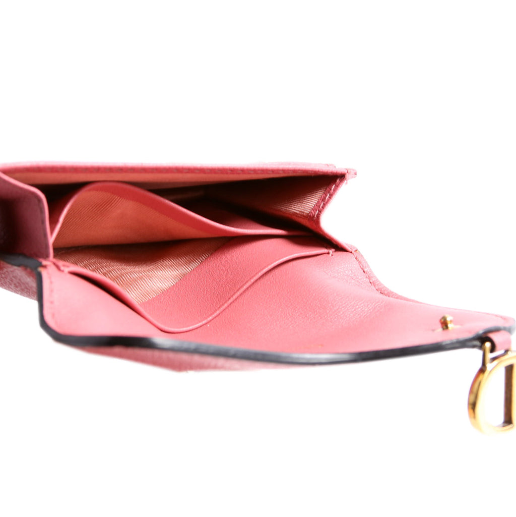 Saddle Bloom Card Holder Pink