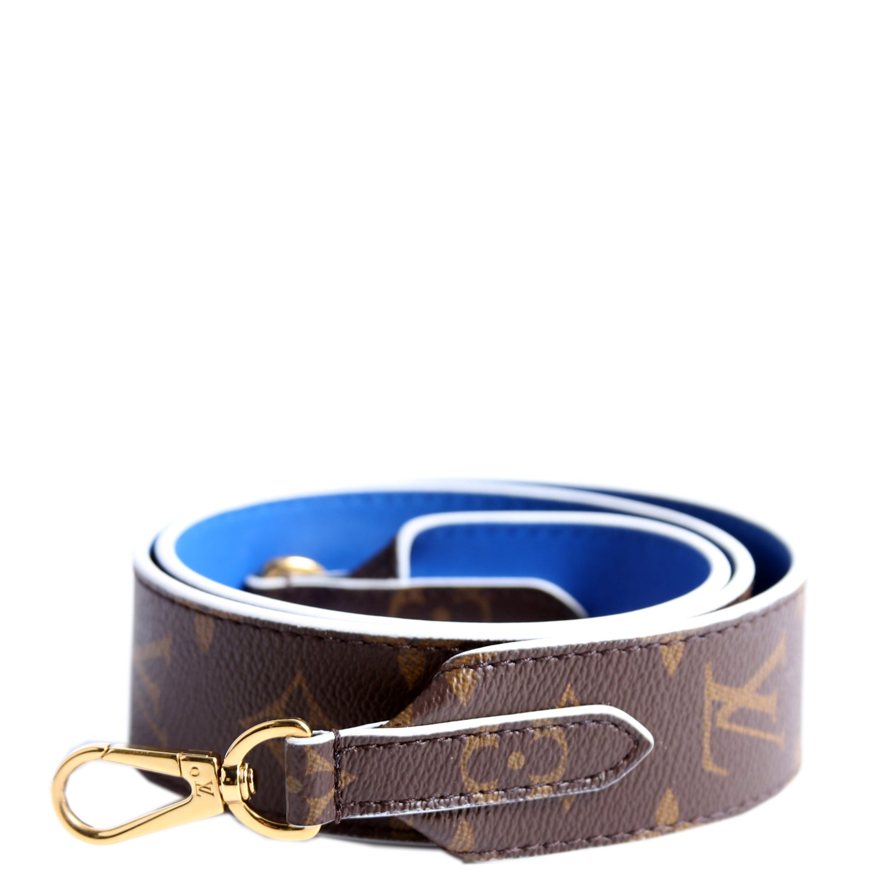 Bandouliere Monogram/Leather Strap Blue