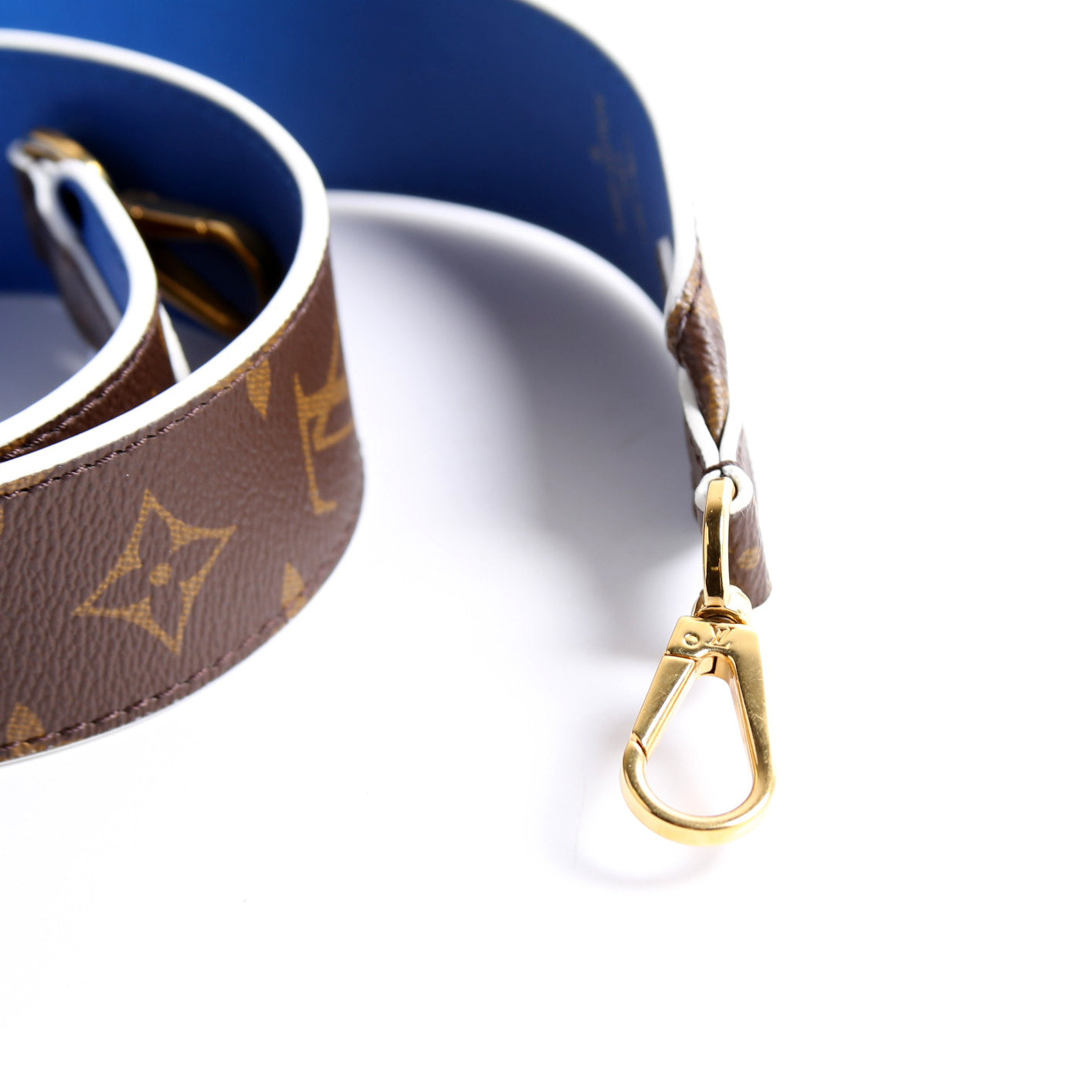 Bandouliere Monogram/Leather Strap Blue