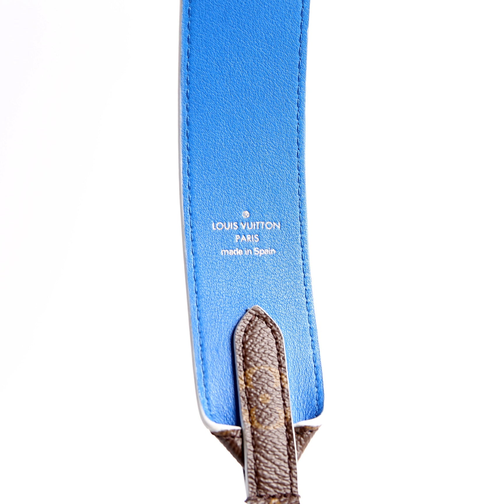 Bandouliere Monogram/Leather Strap Blue