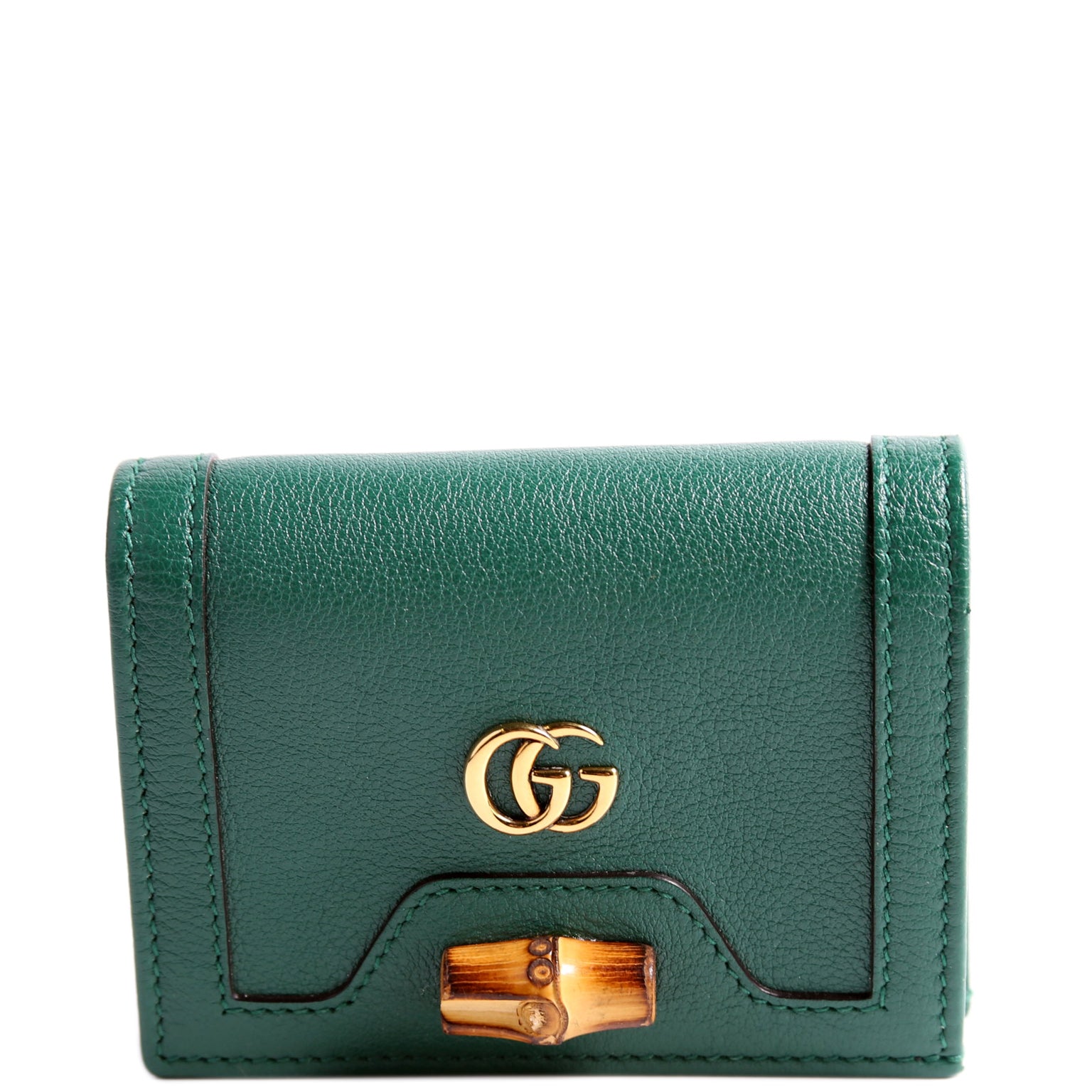 658244 Diana Card Case Wallet Green